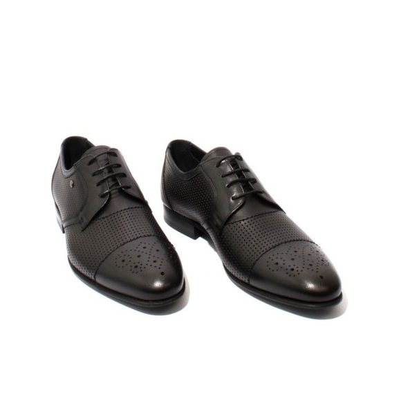 ROBERTO SERPENTINI 44934 Black Leather Lace-Up Classic Shoes main image 6